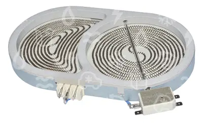 plotna keramická duozóna, oválná 250 x 145 mm, 2000/1100 W, MORA